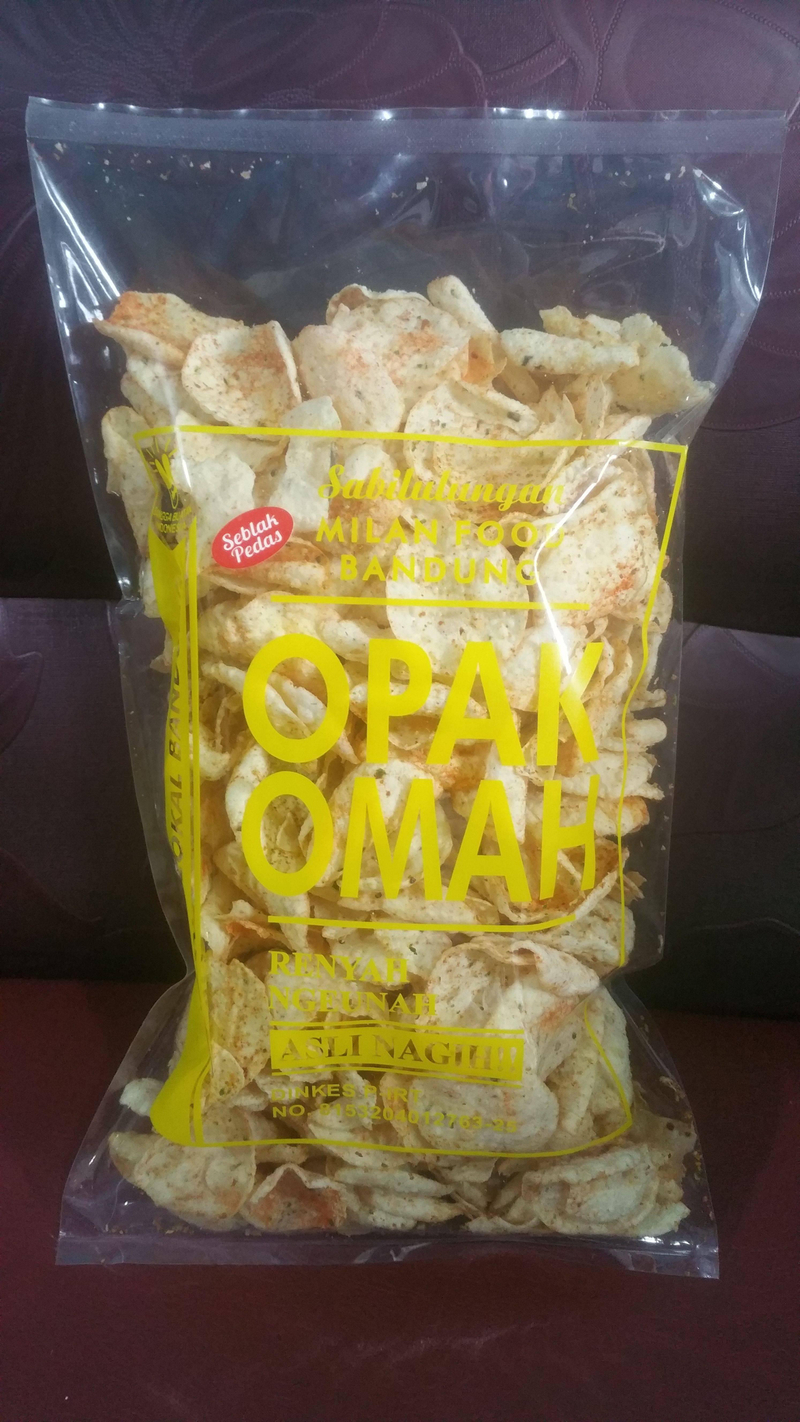 Milan Food Bandung - Paket Usaha 5 pcs (NEW) Opak Omah Snack Makanan Ringan 70gr - Mix