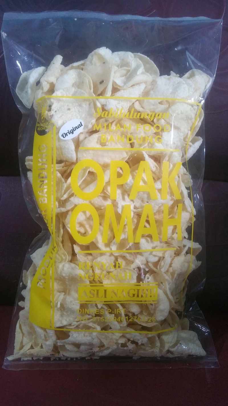Product image Milan Food Bandung - Paket Usaha 10 pcs (NEW) Opak Omah Snack Makanan Ringan 70gr - Mix