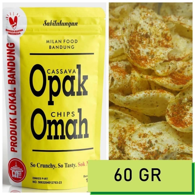 Product image Milan Food Bandung - Paket Usaha 10 pcs (NEW) Opak Omah Snack Makanan Ringan 60gr - Mix