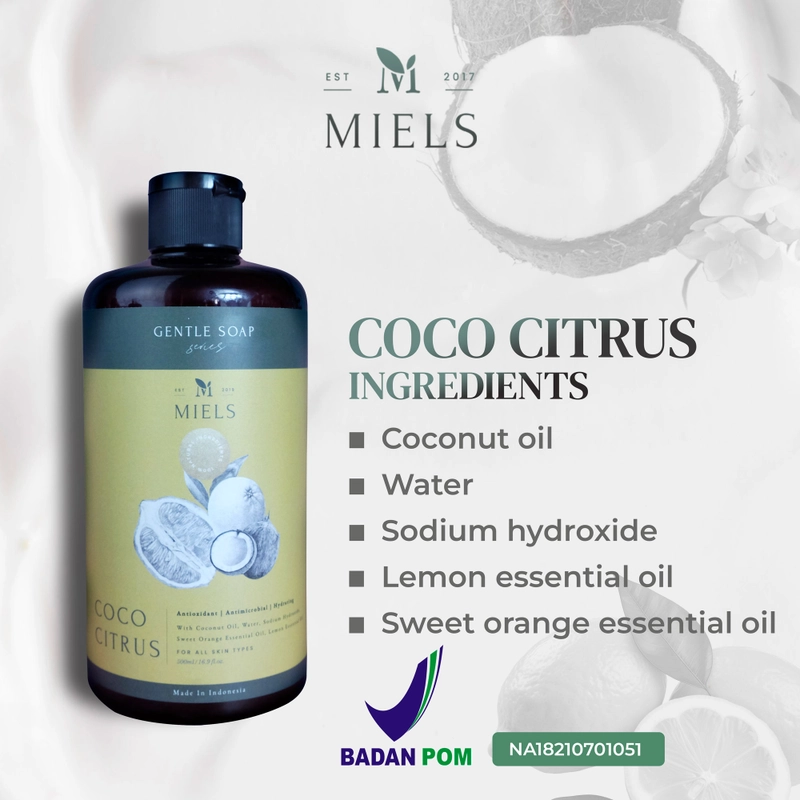 Product image Miels - MIELS - Coco Citrus Face & Body Soap 100ml CITRUS