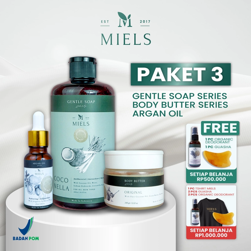 Product image Miels - MIELS - PAKET 3 850ml JerawatKulitKering