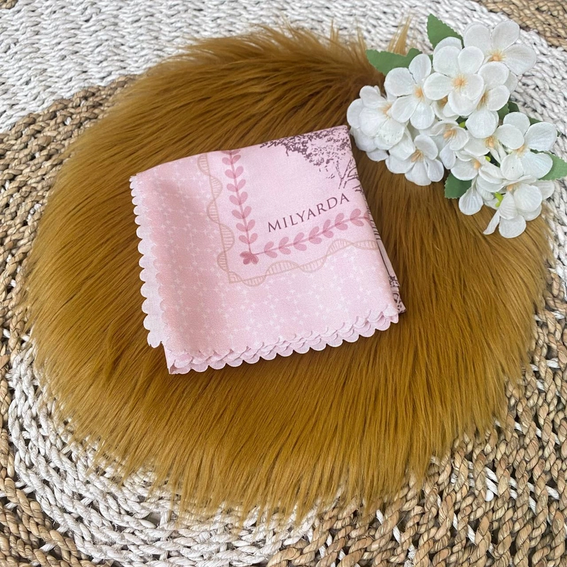 Product image Milyarda Hijab - Segiempat Town Scraf Packaging Premium Dusty Pink