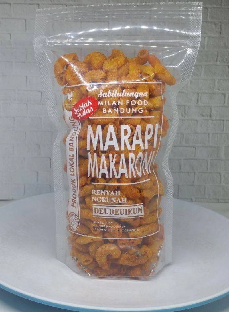 Product image Milan Food Bandung - (NEW) Makaroni Marapi Makanan Ringan Seblak 90gr
