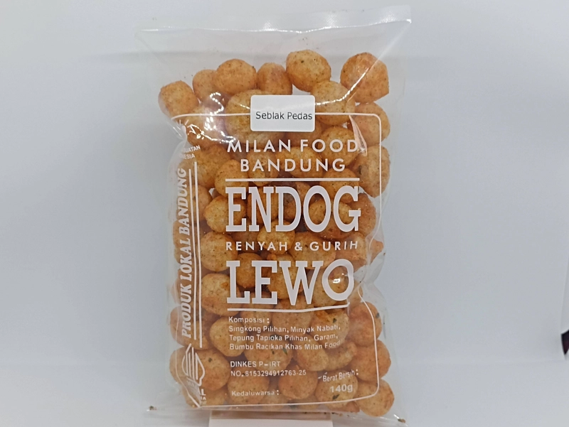 Product image Milan Food Bandung - (NEW) Dolega Endog Lewo Makanan Ringan Seblak Pedas 140gr