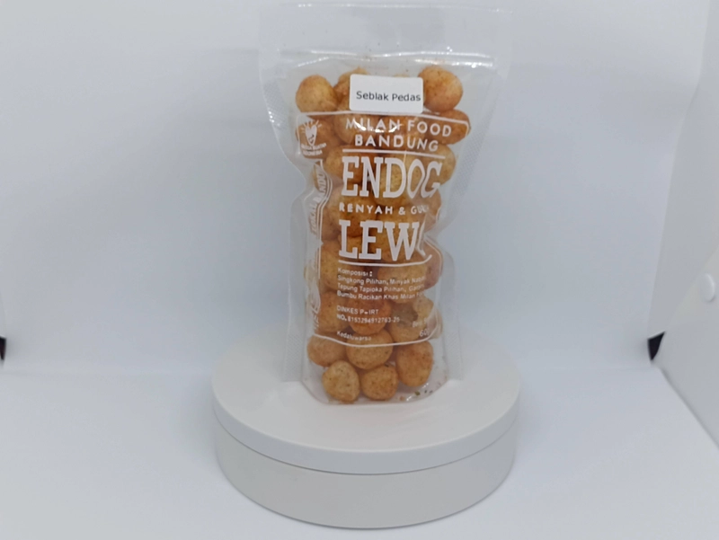 Product image Milan Food Bandung - (NEW) Dolega Endog Lewo Makanan Ringan Seblak Pedas 60gr