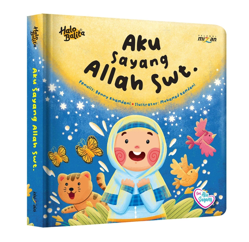 Product image Mizan - Halo Balita Seri Aku Sayang Aku Sayang Allah SWT 17,5 x 17,5 x 2 Boardbook (HC)