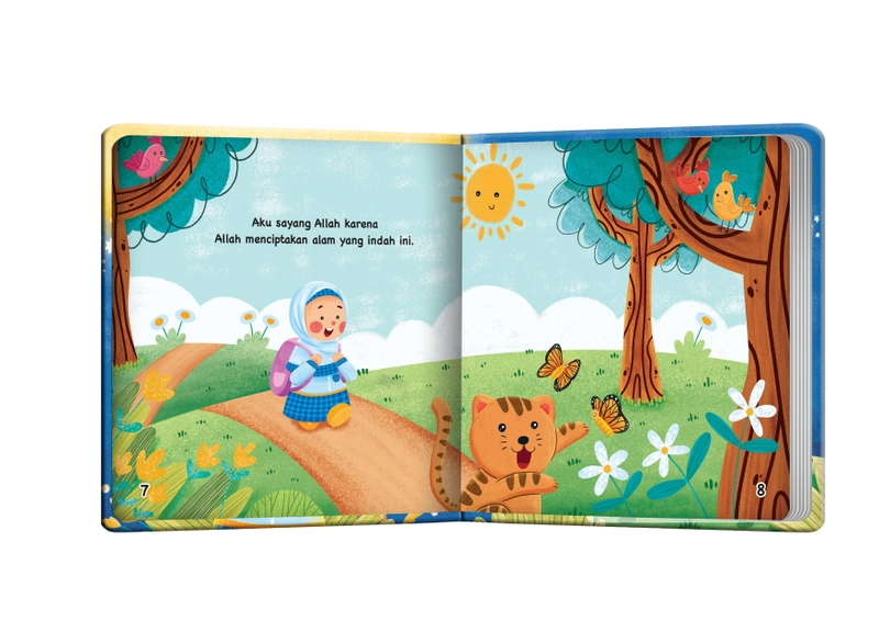 Product image Mizan - Halo Balita Seri Aku Sayang Aku Sayang Allah SWT 17,5 x 17,5 x 2 Boardbook (HC)