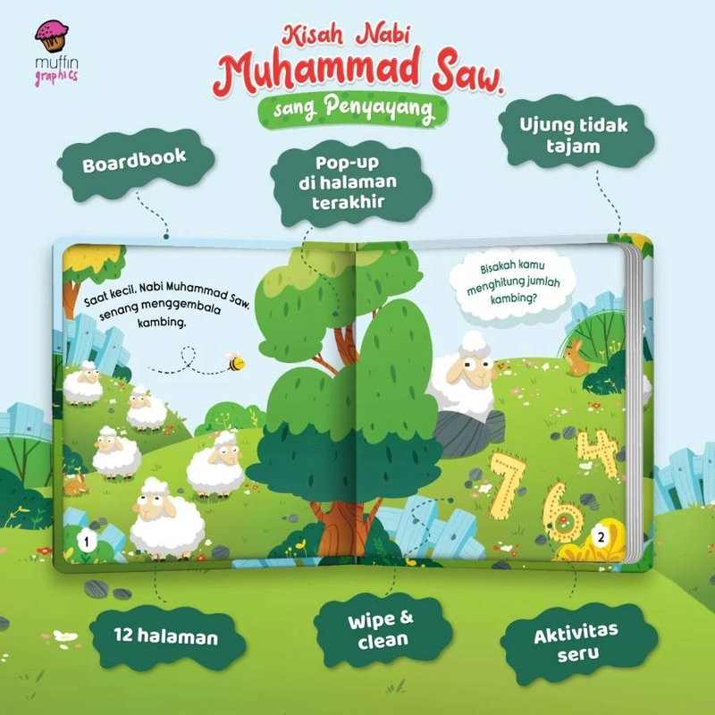 Product image Mizan Kisah Nabi Muhammad SAW Sang Penyayang 17,5 x 17,5 x 2 HC