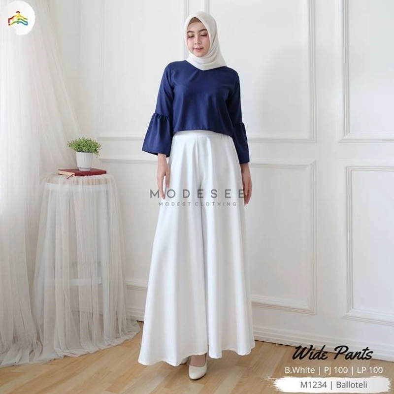 Product image Modesee - Wide Pants BW M1234 All Size Broken White