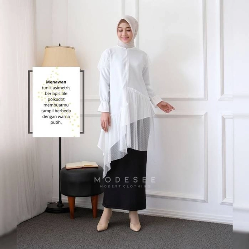 Product image Modesee - Dotted Tulle Tunic XS Broken White