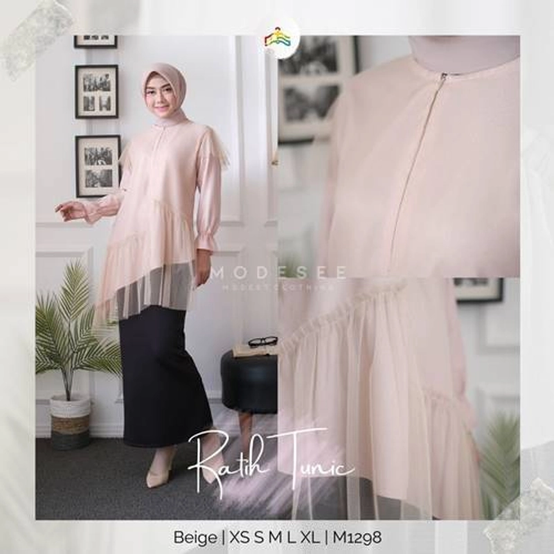 Product image Modesee Tunik Ratih M1298 Beige XS