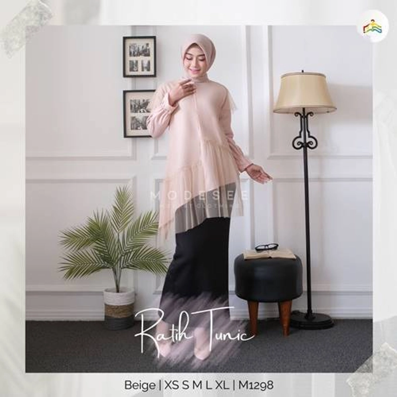 Product image Modesee Tunik Ratih M1298 Beige XS