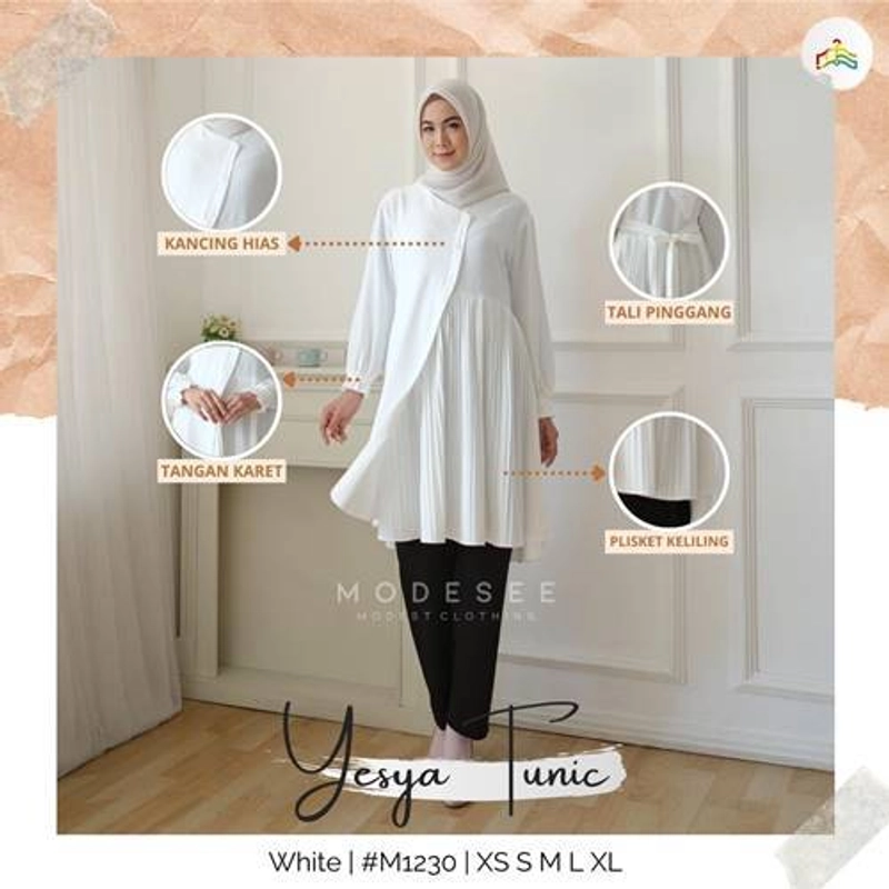 Product image Modesee Tunik Yesya M1230 Broken White XS