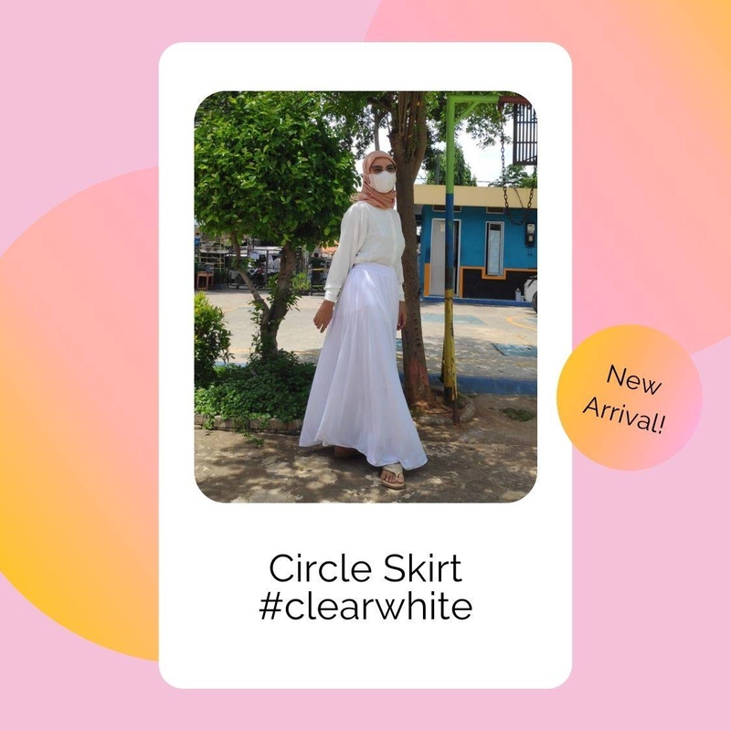 Product image Modesee - Circle Skirt Allsize Clear White