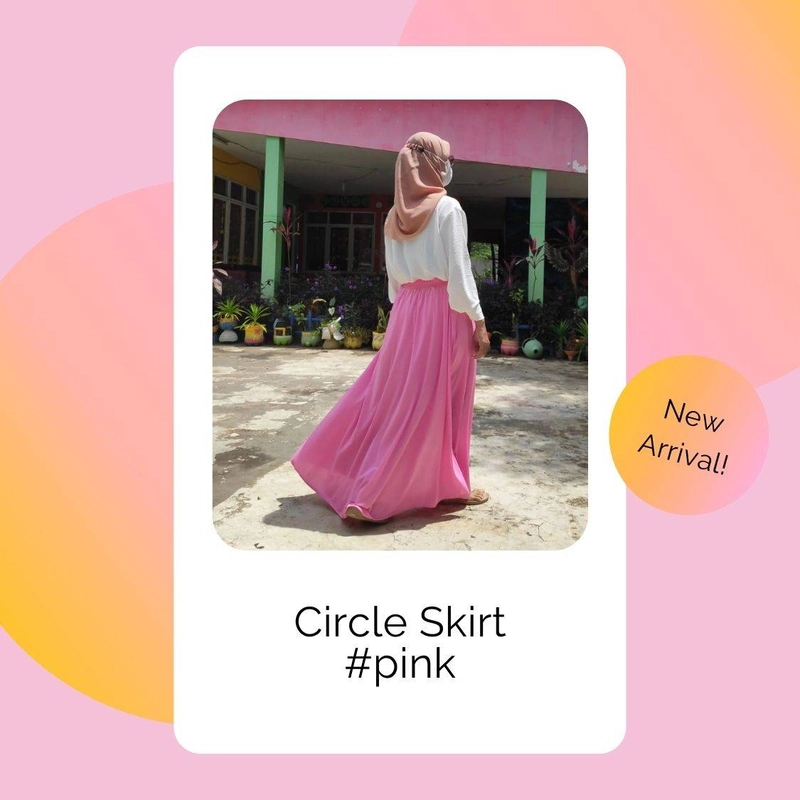 Product image Modesee - Circle Skirt Allsize Pink