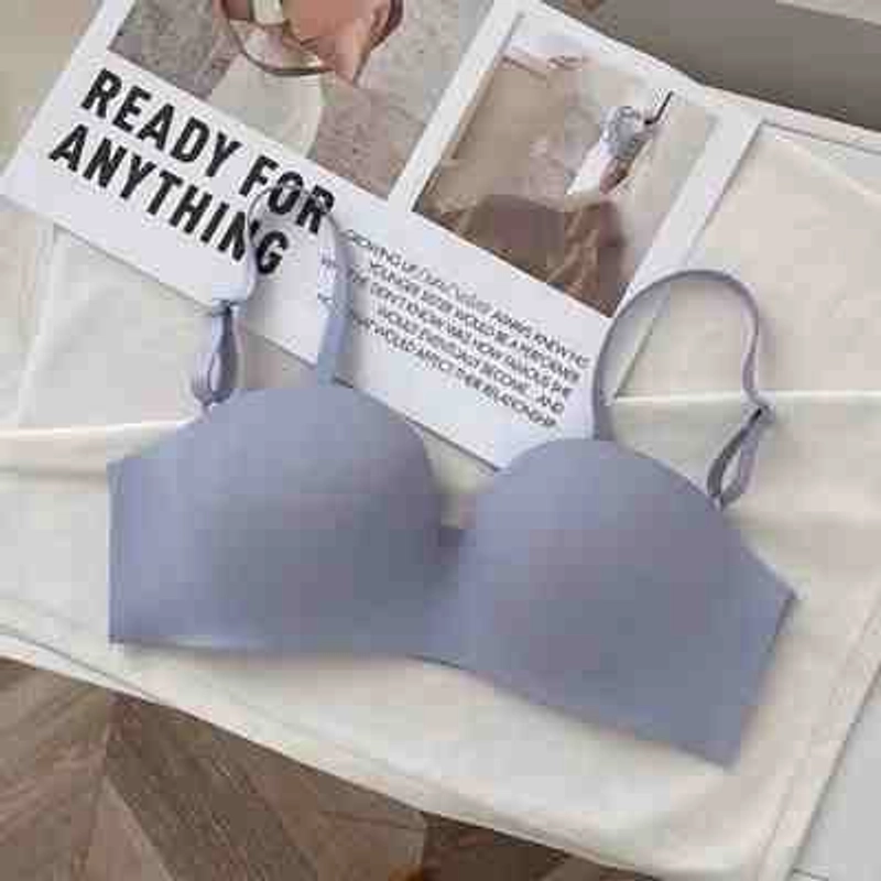 Product image MOMI HOMI - Premium Bra Seamless 02 Tanpa Kawat Dengan Pengait Akira JAPAN Quality Sport Push Up Bra 38 Ungu