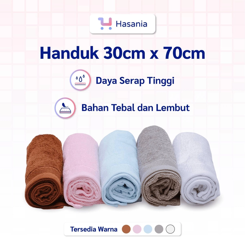 Product image MP Hasania Home Handuk Abu 30cm x 70cm