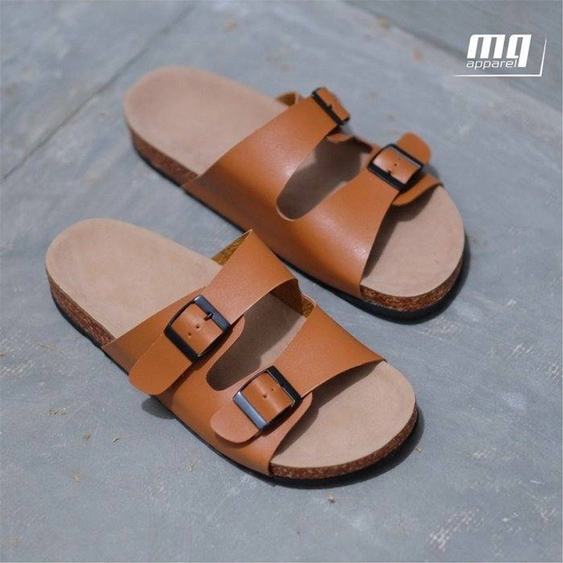 Product image Toko MQ - Sendal Kulit Pria Casual | XYLO San Diego - 40 COKLAT