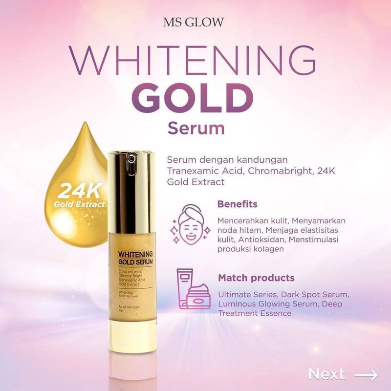 Product image MS Glow Purwakarta - Whitening Gold Serum 15 Ml Serum