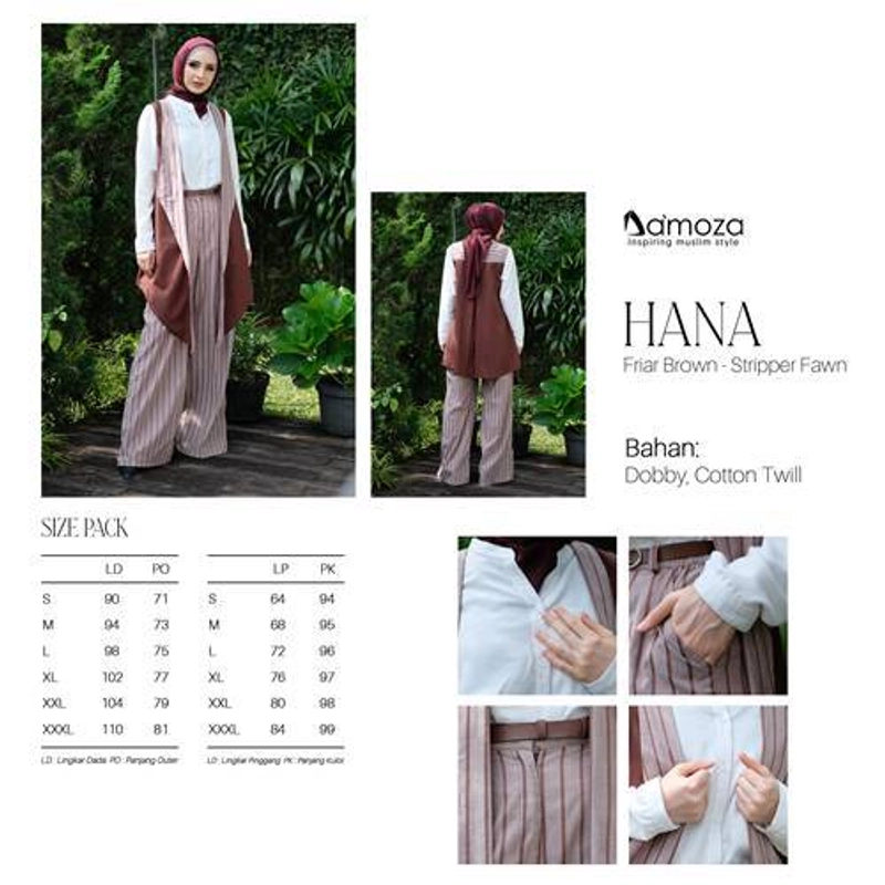 Product image Mutif Bandung - Hana Friar Brown Stripper Fawn SET S