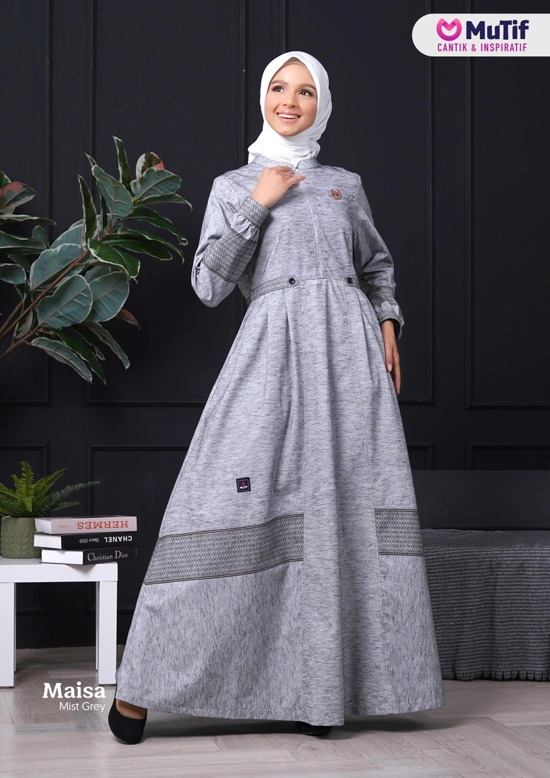 Product image MUTIF Gamis Dewasa Maisa L Mist Grey