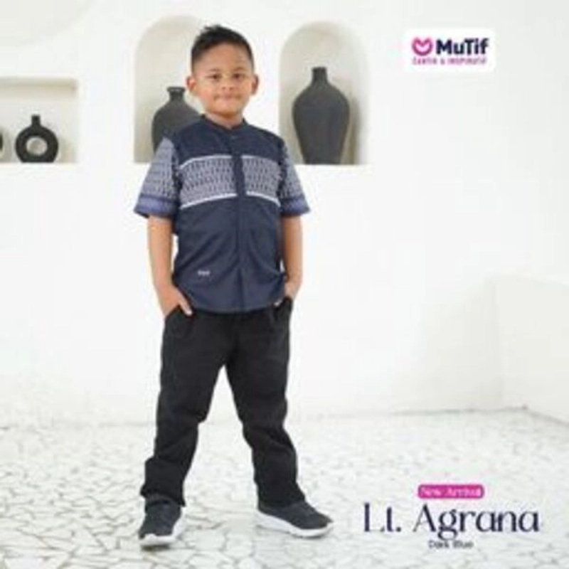 Product image MUTIF Sarimbit Asha Aghrana Dark Blue 6 Koko Anak