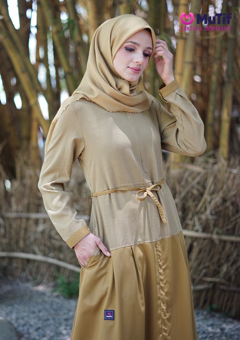 Product image MUTIF Gamis Dewasa Alya XXL Medal Bronze
