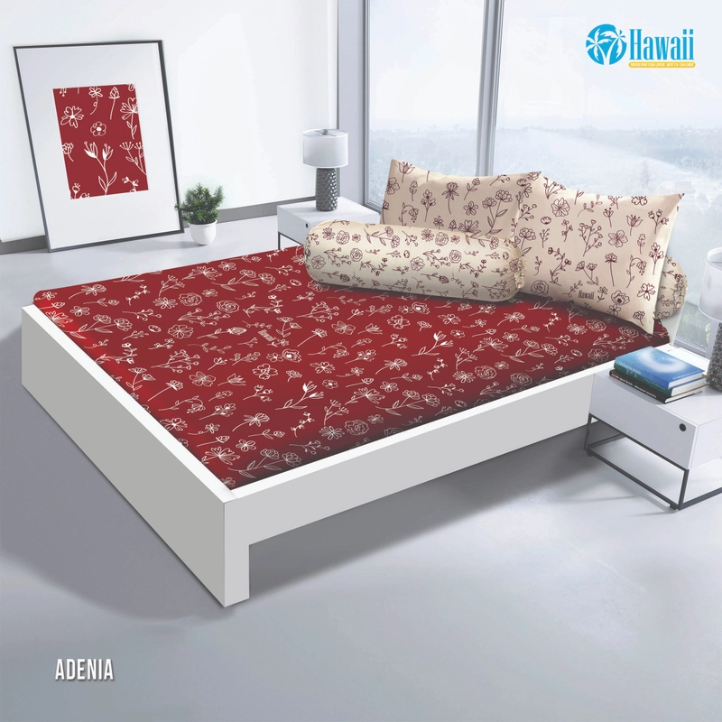 Product image MY LOVE Official Surabaya - HAWAII Sprei Queen Fitted 160x200 Adenia