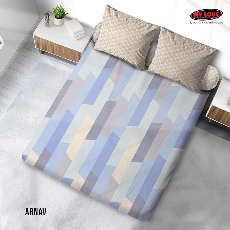 Product image MY LOVE Official Surabaya - ALL NEW MY LOVE Sprei Queen Fitted 160x200 Arnav