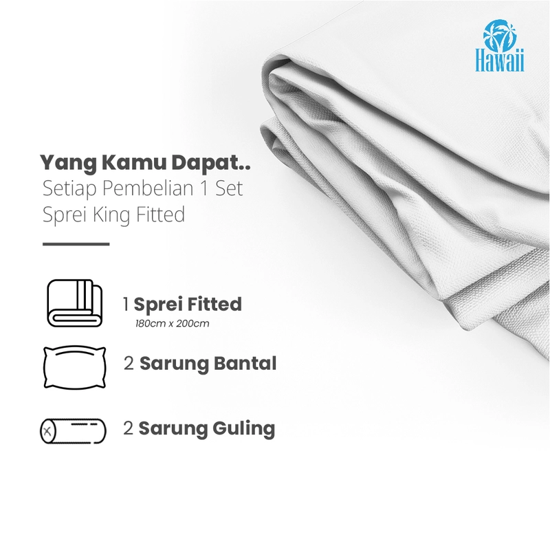 Product image MY LOVE - HAWAII Sprei King Fitted 180x200 Emoji