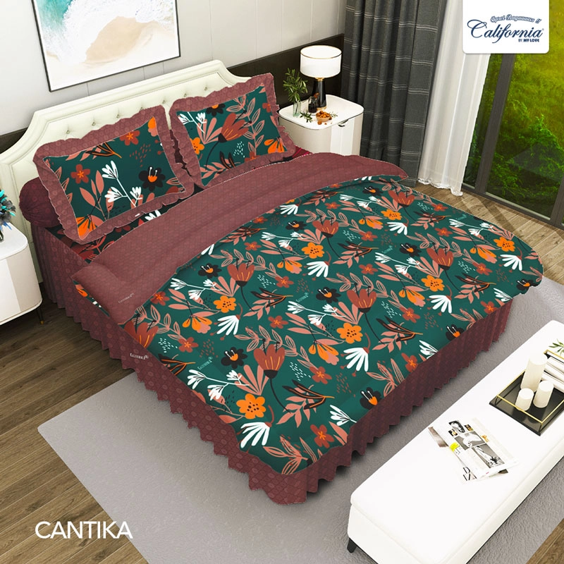 Product image MY LOVE - CALIFORNIA Bed Cover King Rumbai 180x200 Cantik
