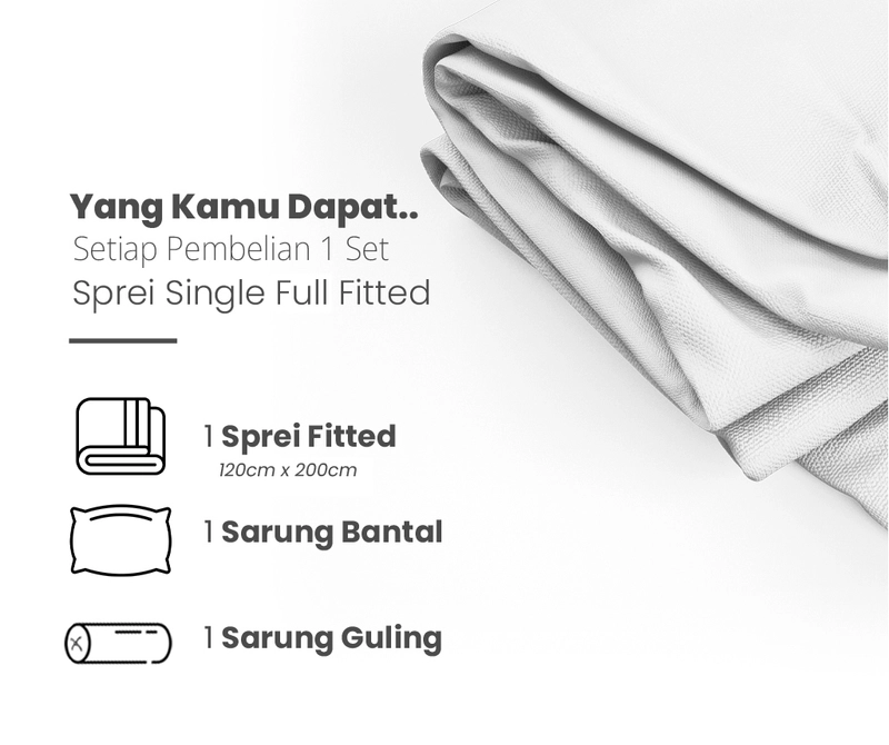 Product image MY LOVE - HAWAII Sprei Single Full Fitted 120x200 Allula