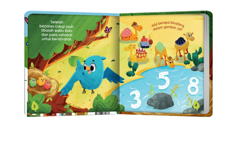 Product image Mizan - KISAH NABI MUHAMMAD SAW DAN SEEKOR BURUNG BOARDBOOK 17 x 17 x 1 MC-1438