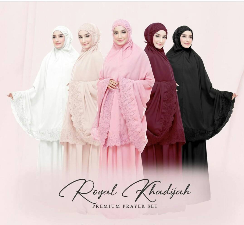 Nadira - Mukena Royal Khadijah  (Putih, All Size, Pcs)