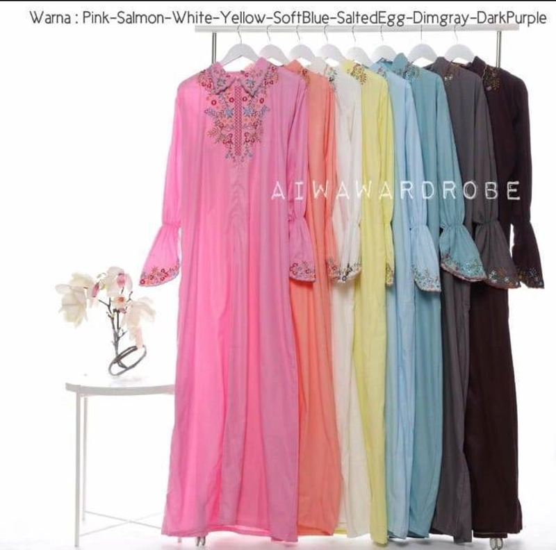 Product image Nadira - Mukena Terusan Ponco Kerah (White, All Size, Pcs)
