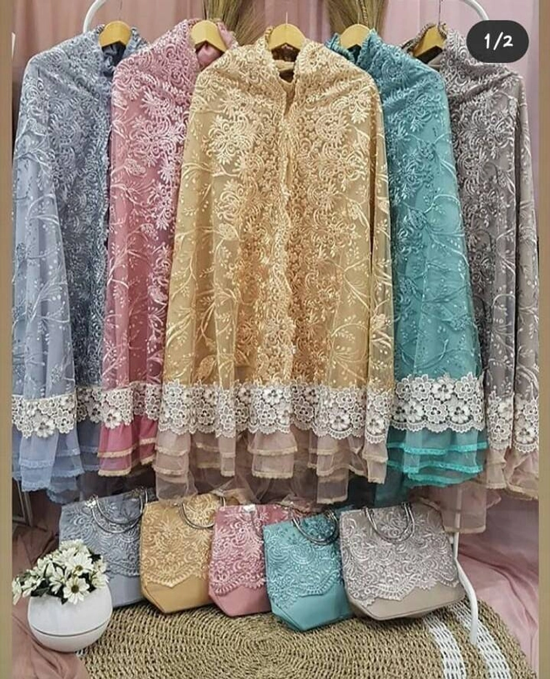 Product image Nadira - Mukena Sutra Tridy Original (Abu, All Size, Pcs)