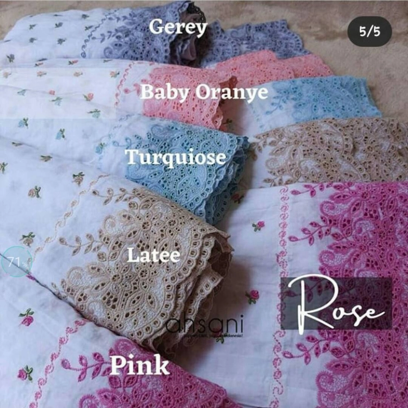 Product image Nadira - Mukena Rubia Timbul (Pink , All Size, Pcs)