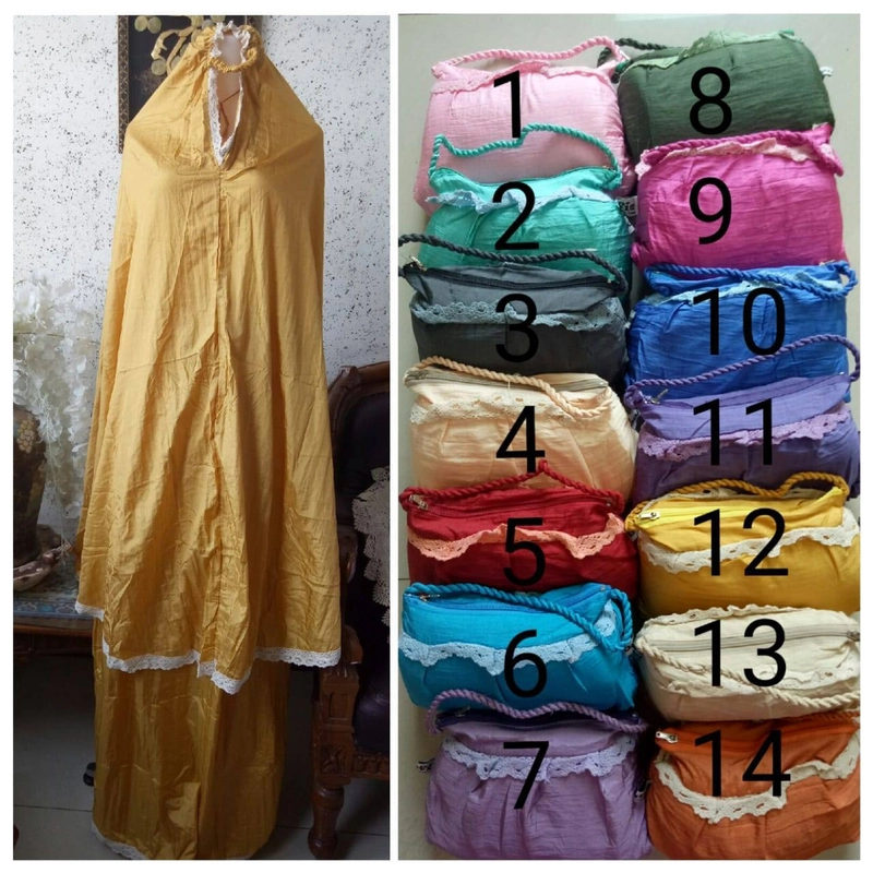 Product image Nadira - Mukena Parasut Renda Rajut (4, All Size, Pcs)