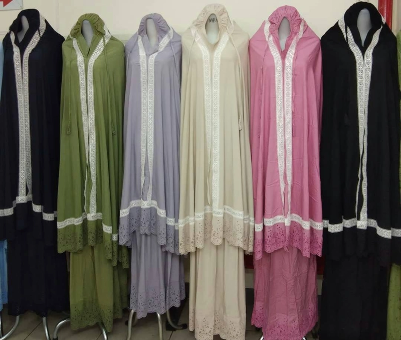 Product image Nadira - Mukena Katun Paris Dubai (Hijau, All Size, Pcs)