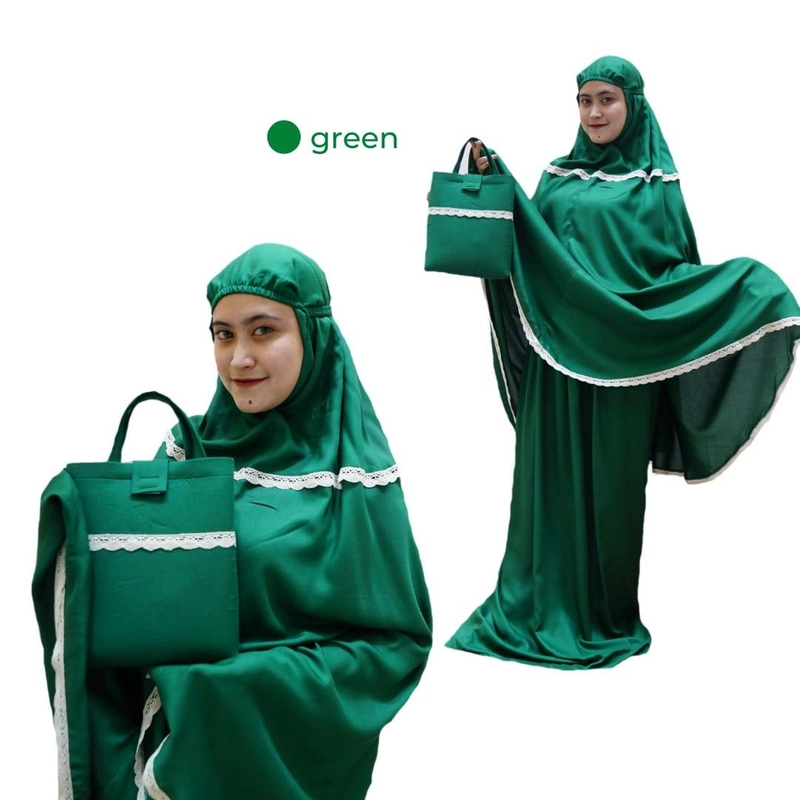 Product image Nadira - Mukena Zaskia (Green, All Size, Pcs)