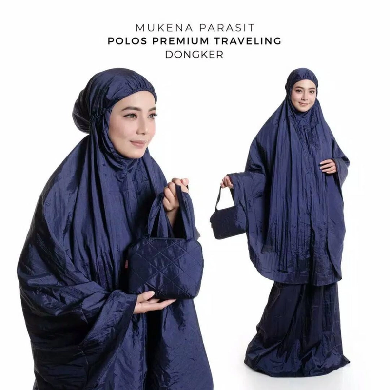 Product image Nadira - Mukena Parasut Polos Shaby (Abu, All Size, Pcs)