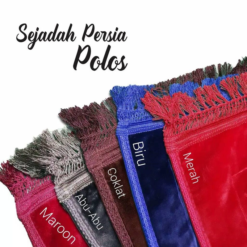 Product image Nadira - Sajadah Persia Polos (Merah, All Size, Pcs)
