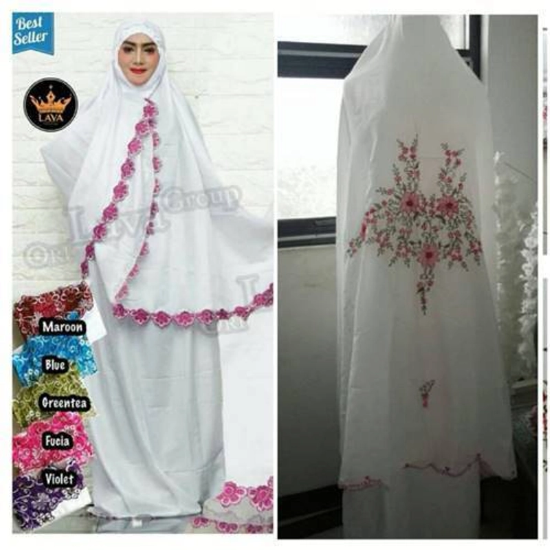 Product image Nadira - Mukena Dewasa BSW Vol 2 dan Mukena BSW Bordir ( Random, All size, Pcs )