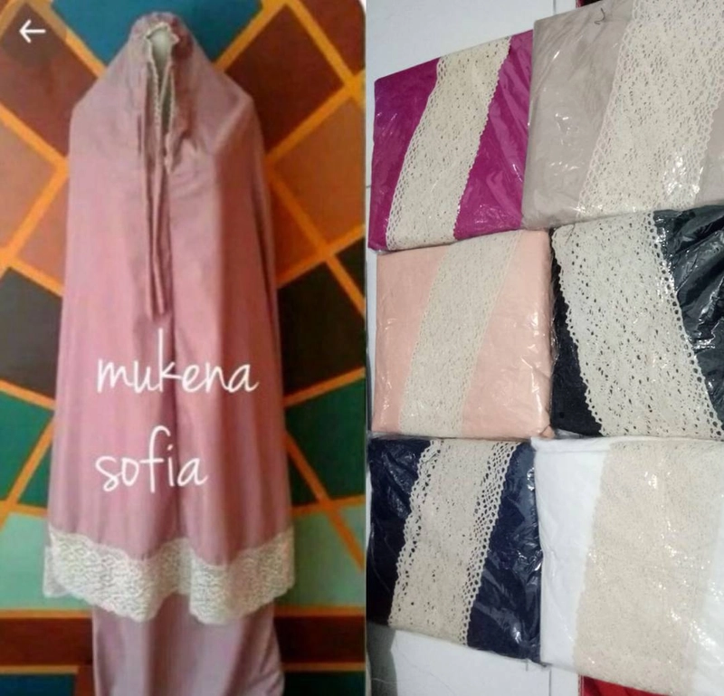 Product image Nadira - Mukena Sofia (Broken White, All Size, Pcs)