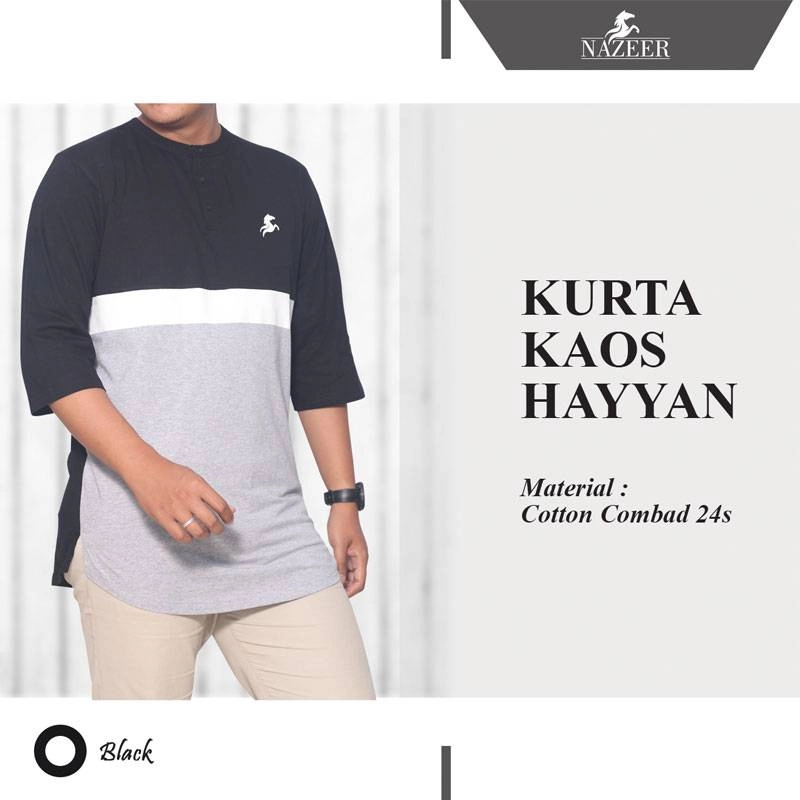 Product image Nazeer - Kurta Kaos Hayyan XXL Black