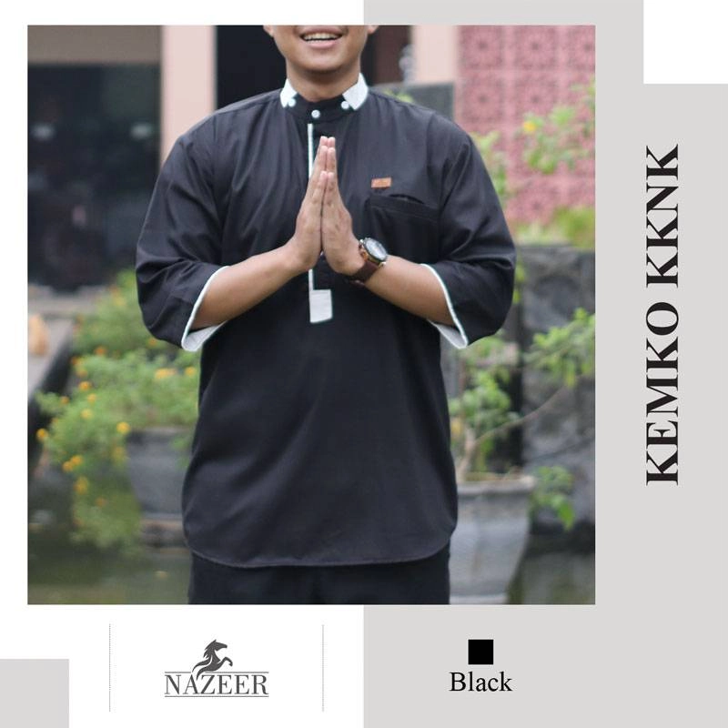 Product image Nazeer - Kemeja Koko Pria Kemko KKNK M Black