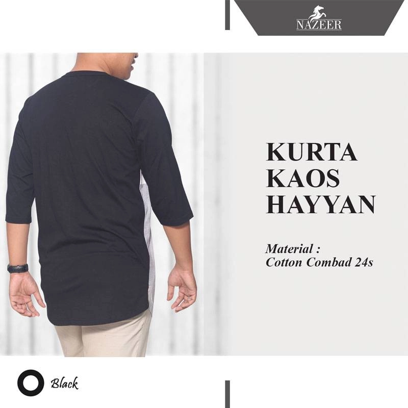 Product image Nazeer - Kurta Kaos Hayyan XXL Black