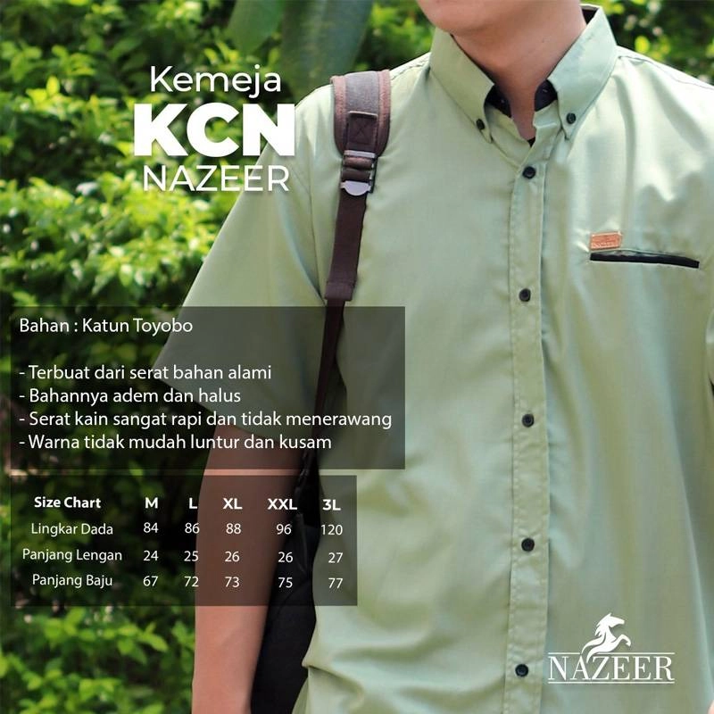 Product image Nazeer - Kemeja Casual KCN M LIGHT BROWN