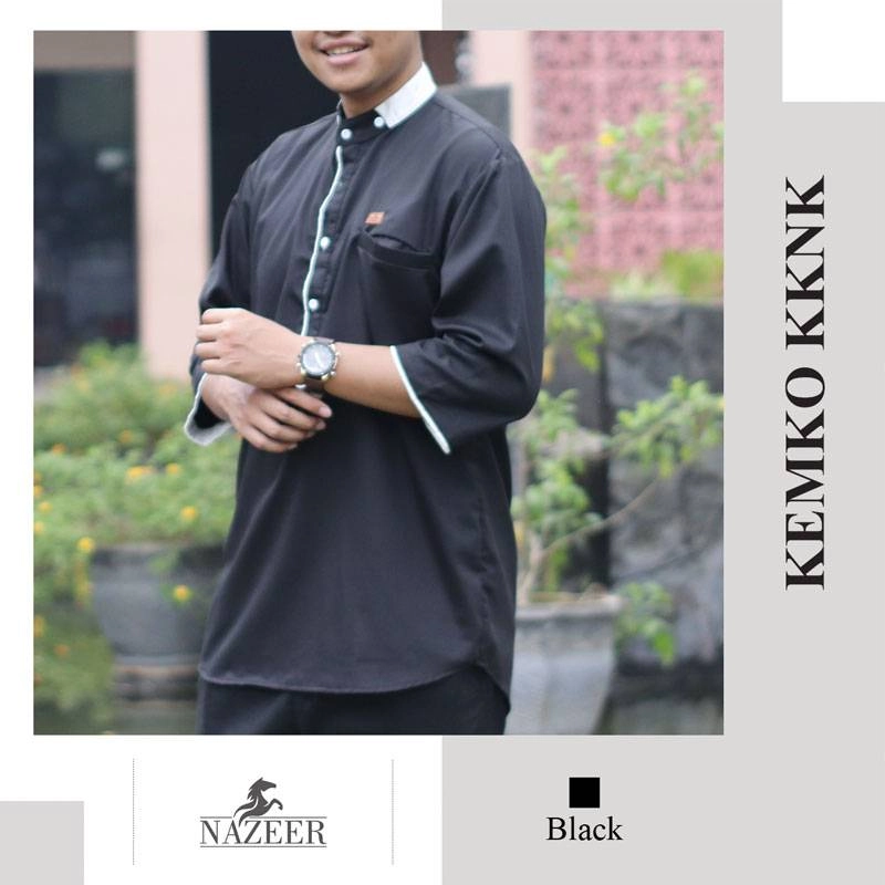 Product image Nazeer - Kemeja Koko Pria Kemko KKNK M Black