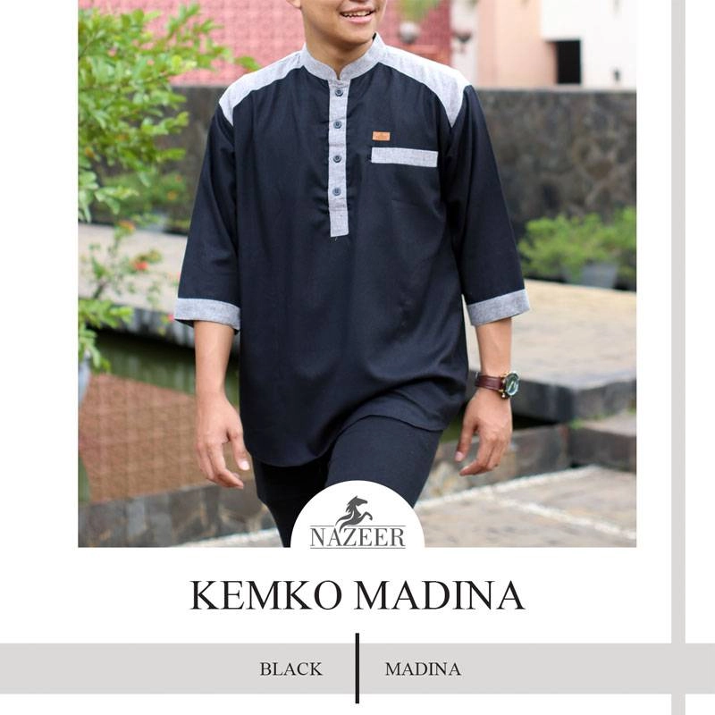 Product image Nazeer - Kemeja Koko Kemko Madina M Black